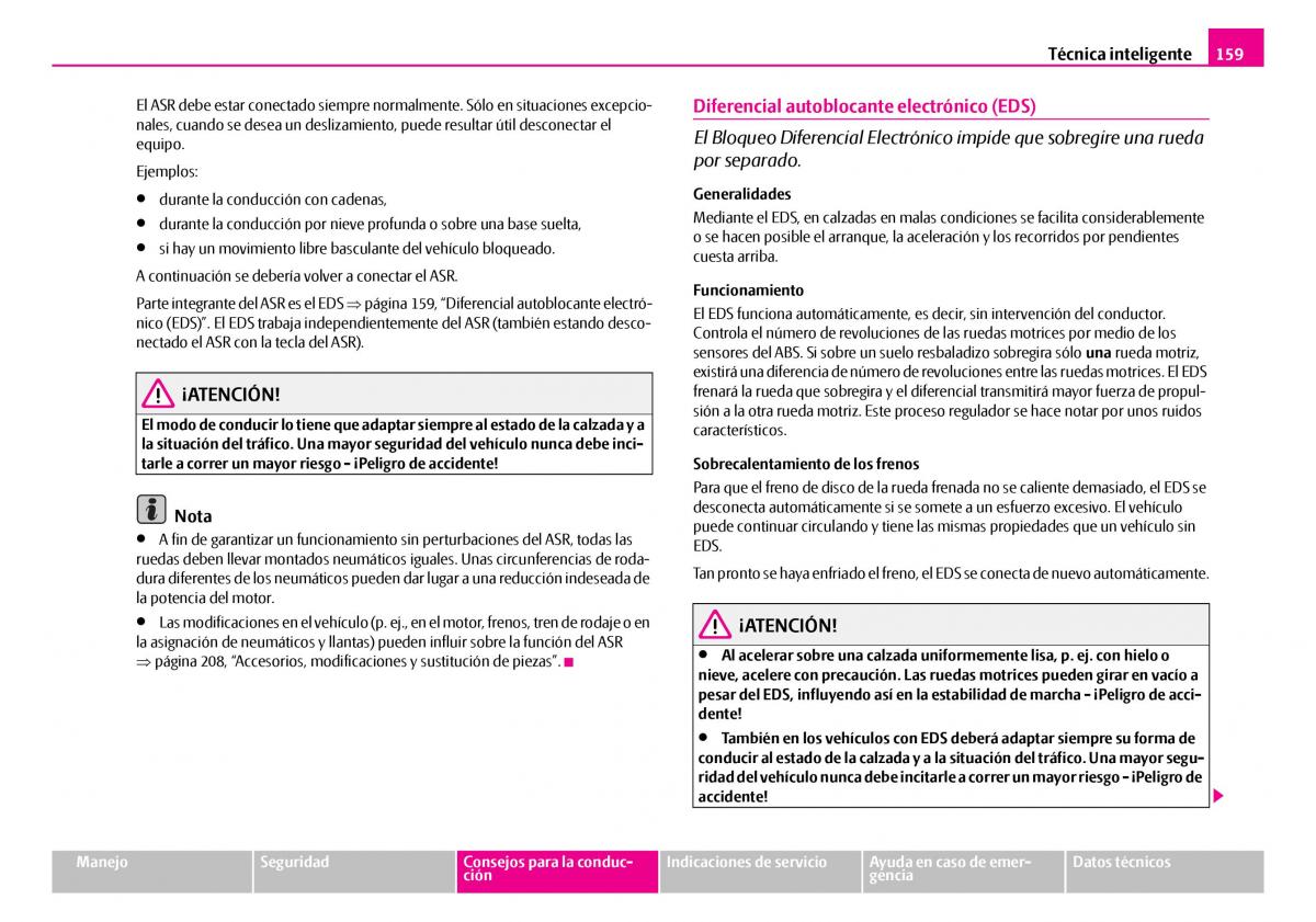 Skoda Superb I 1 manual del propietario / page 160