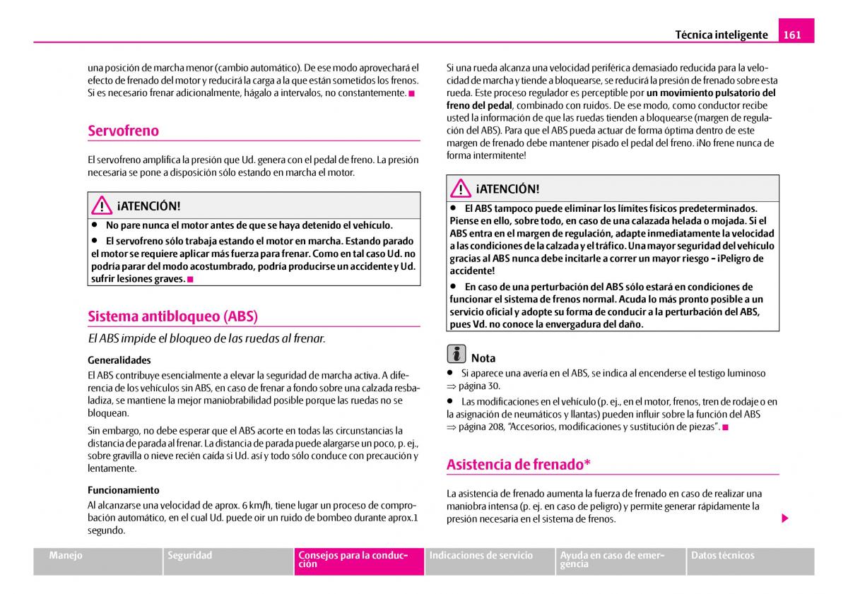 Skoda Superb I 1 manual del propietario / page 162