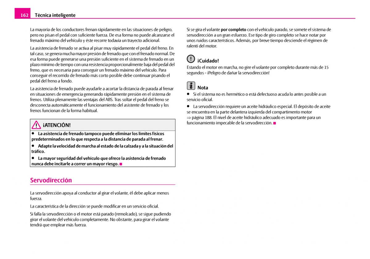 Skoda Superb I 1 manual del propietario / page 163