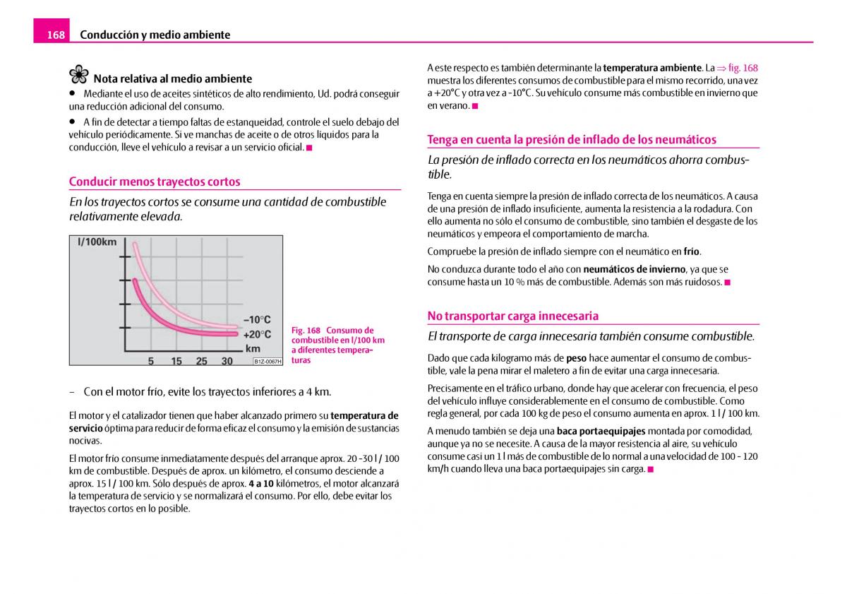 Skoda Superb I 1 manual del propietario / page 169