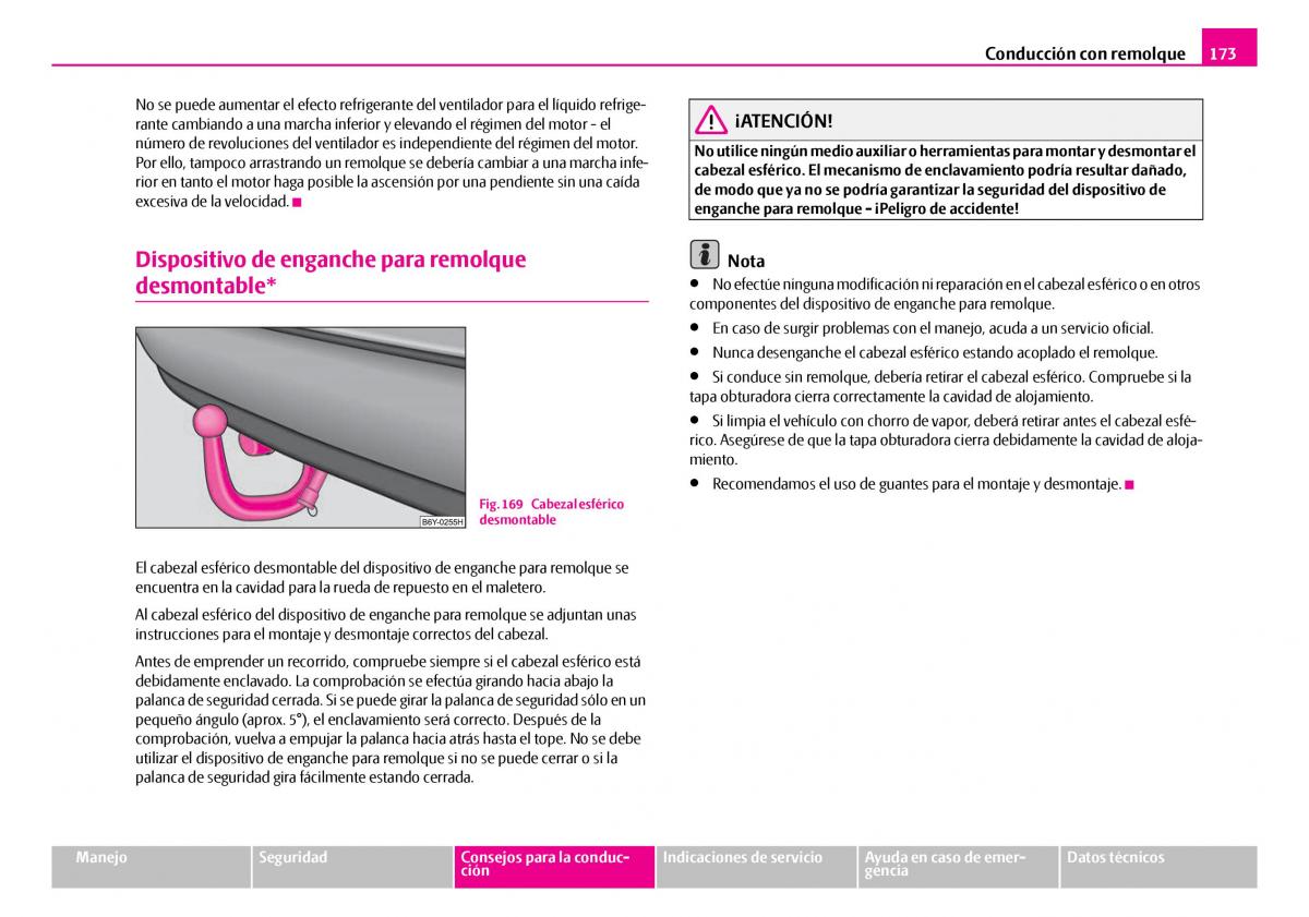 Skoda Superb I 1 manual del propietario / page 174