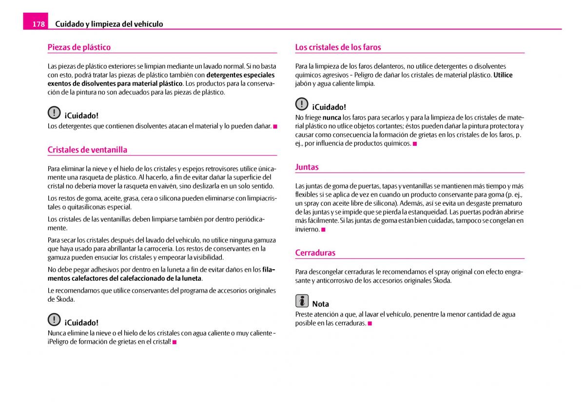 Skoda Superb I 1 manual del propietario / page 179