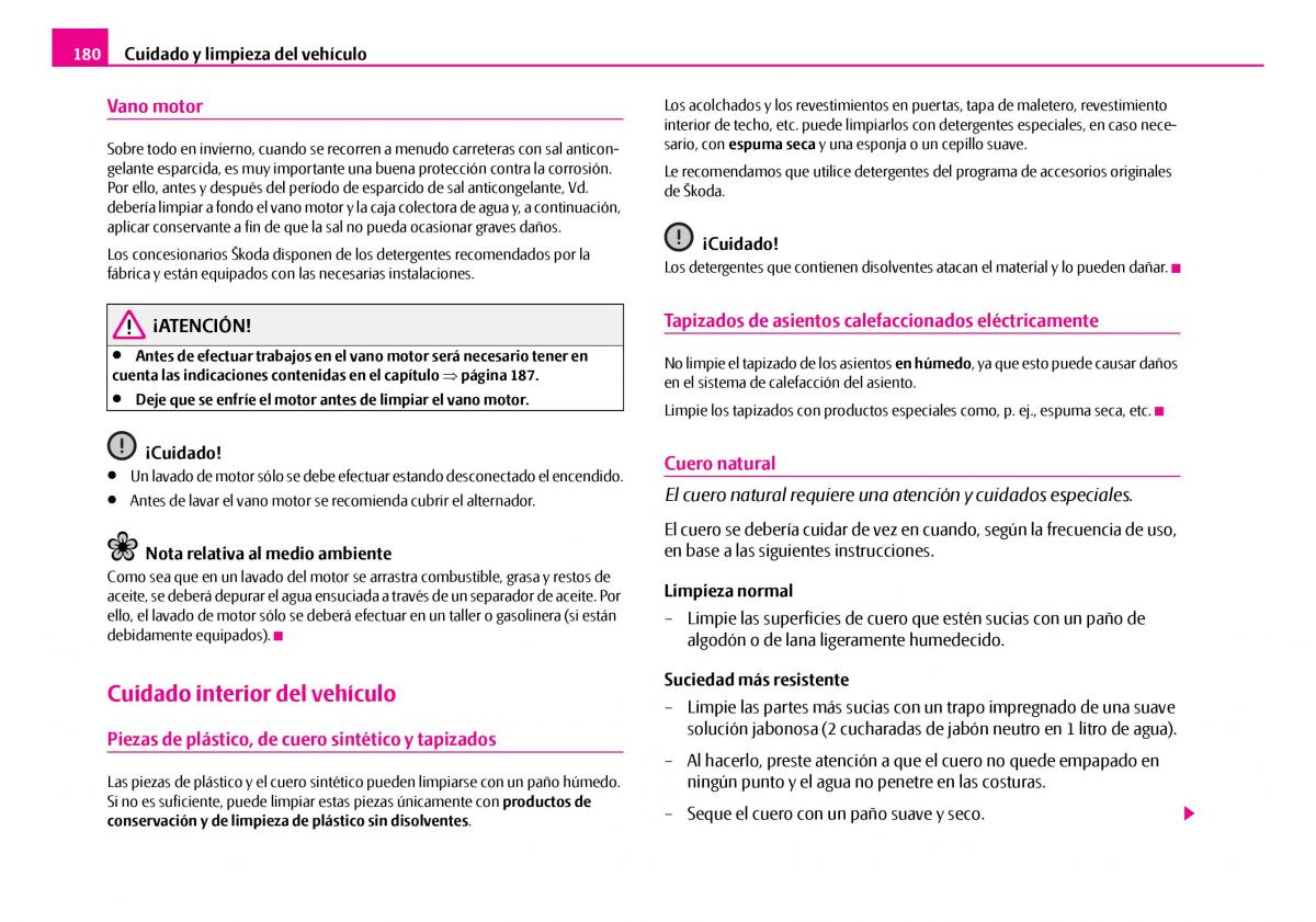 Skoda Superb I 1 manual del propietario / page 181