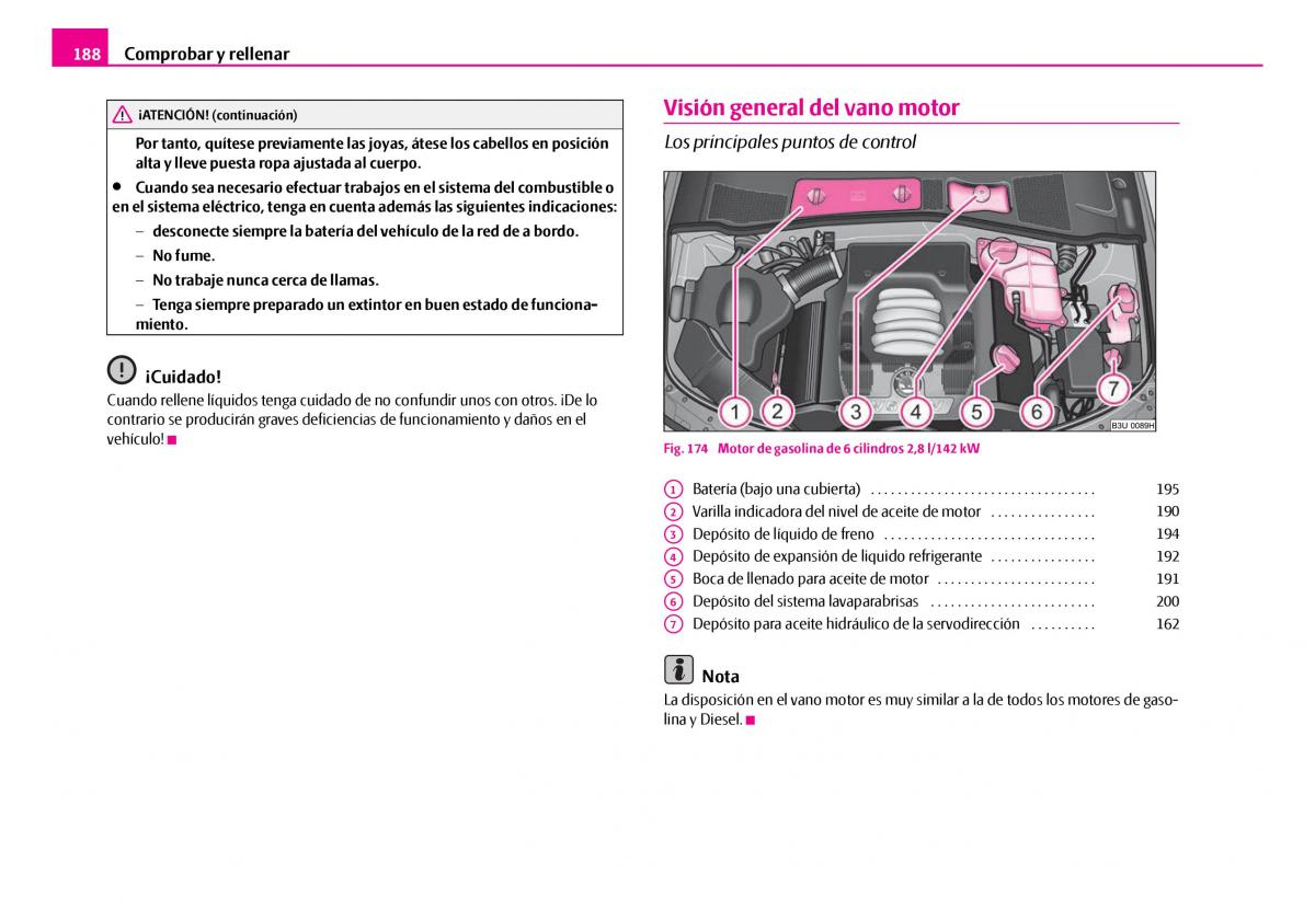 Skoda Superb I 1 manual del propietario / page 189