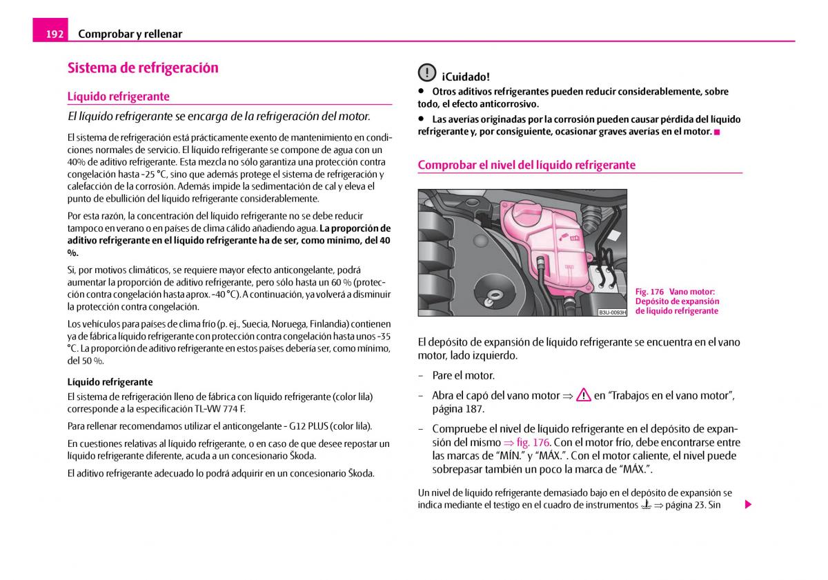 Skoda Superb I 1 manual del propietario / page 193