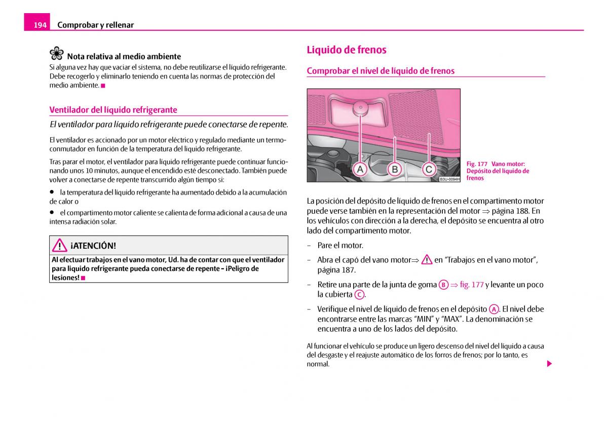 Skoda Superb I 1 manual del propietario / page 195