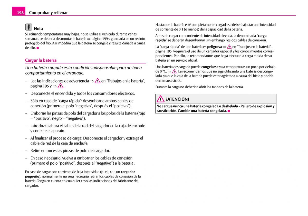 Skoda Superb I 1 manual del propietario / page 199