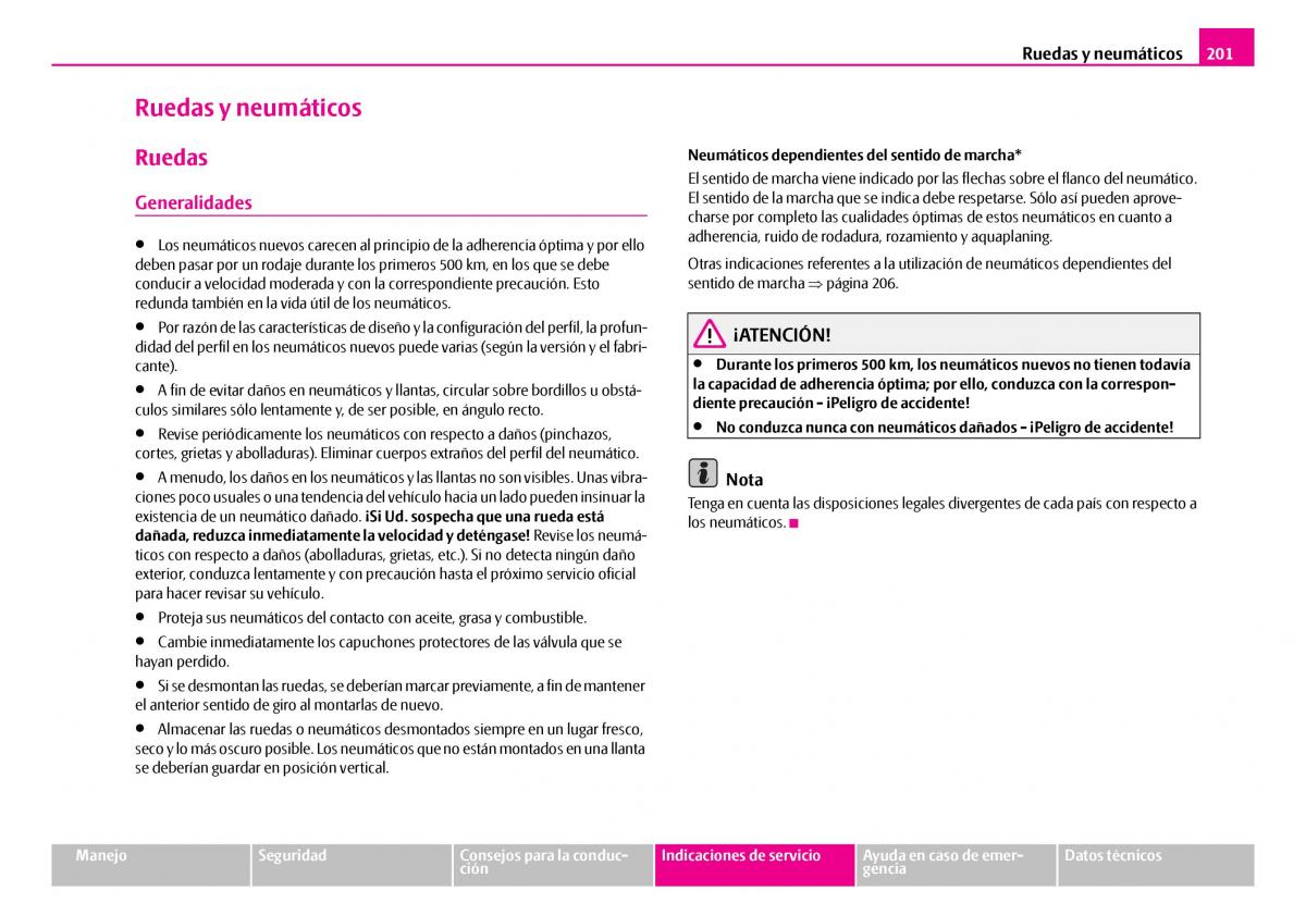 Skoda Superb I 1 manual del propietario / page 202