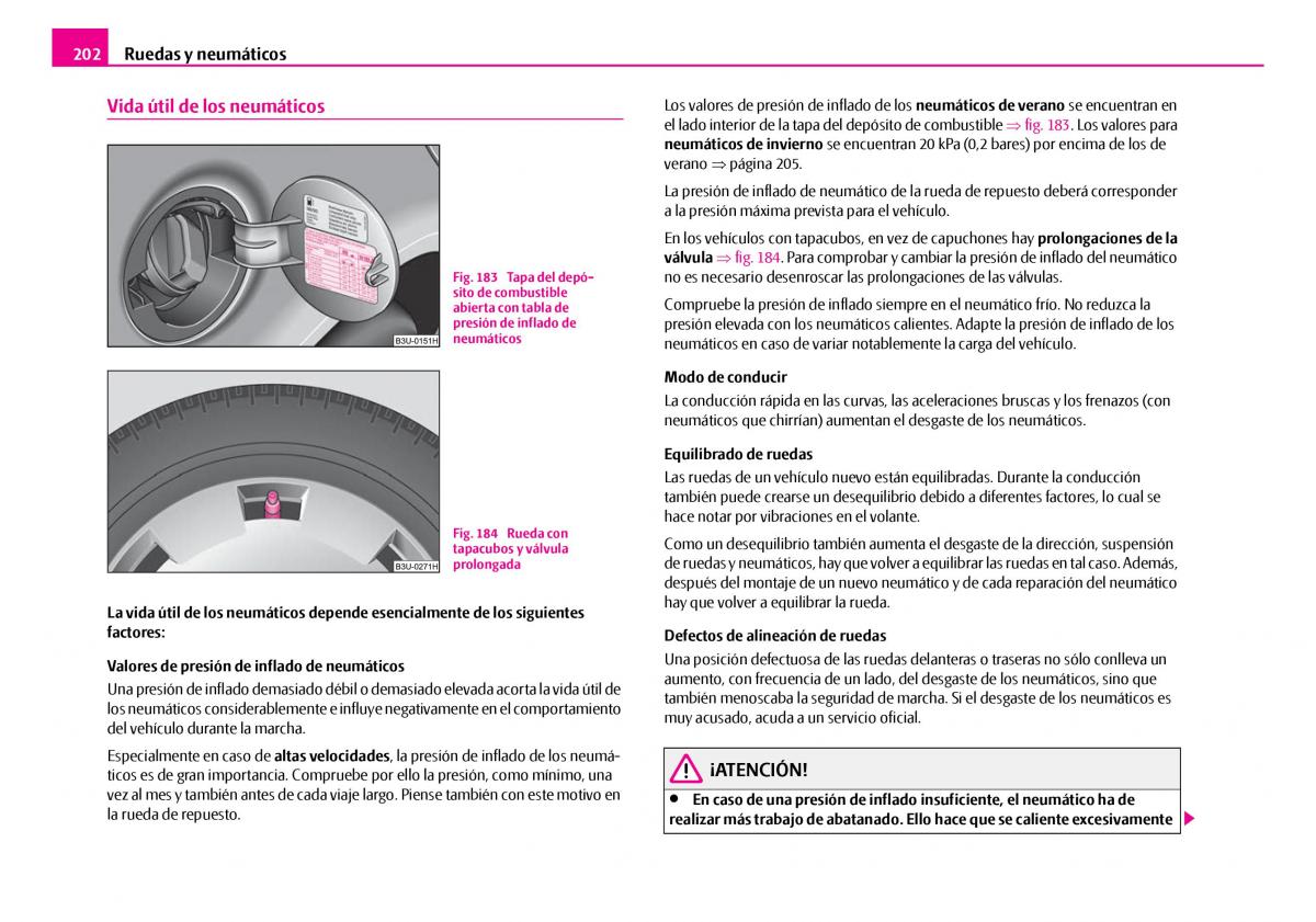 Skoda Superb I 1 manual del propietario / page 203