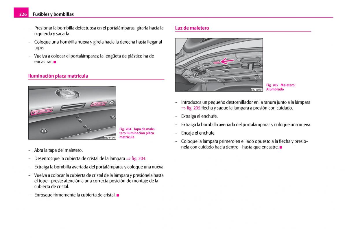 Skoda Superb I 1 manual del propietario / page 227