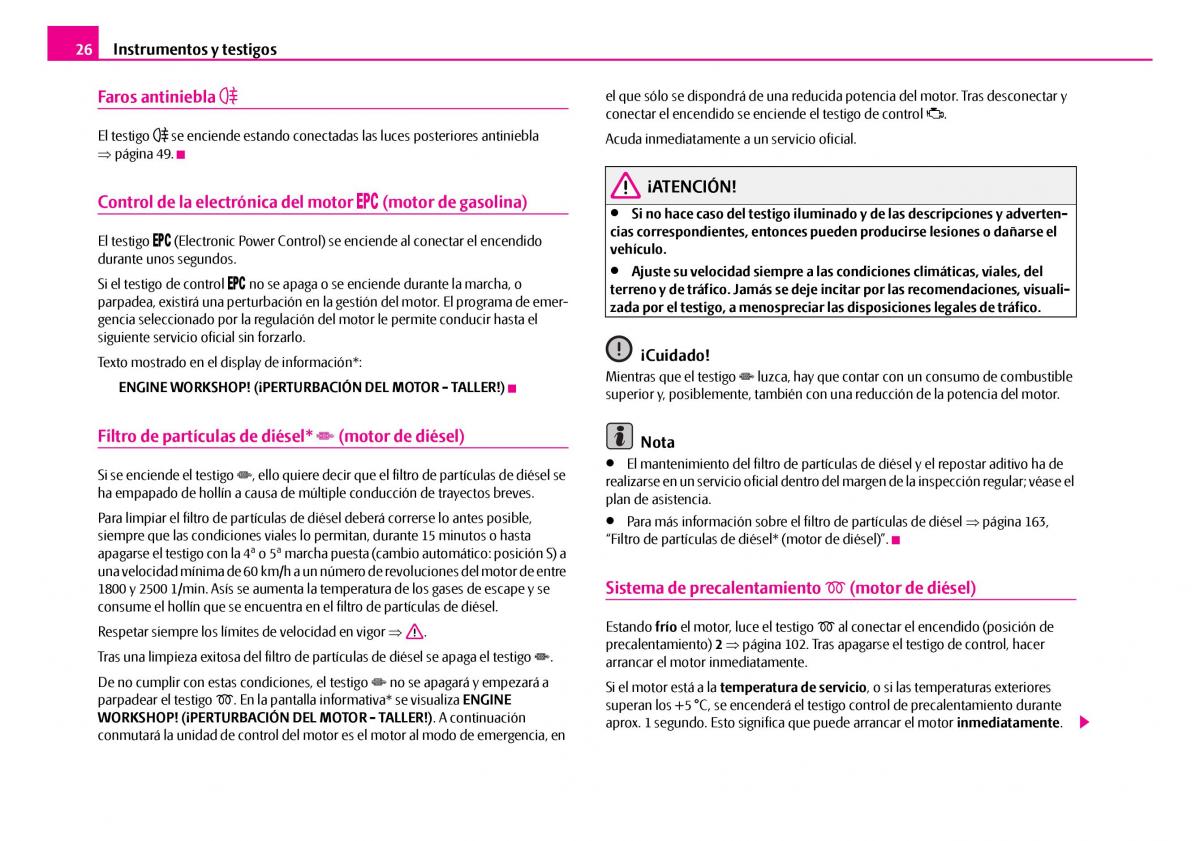 Skoda Superb I 1 manual del propietario / page 27