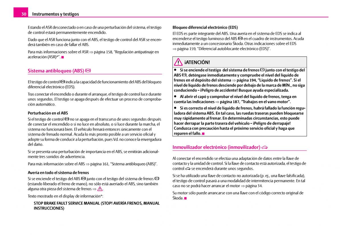 Skoda Superb I 1 manual del propietario / page 31