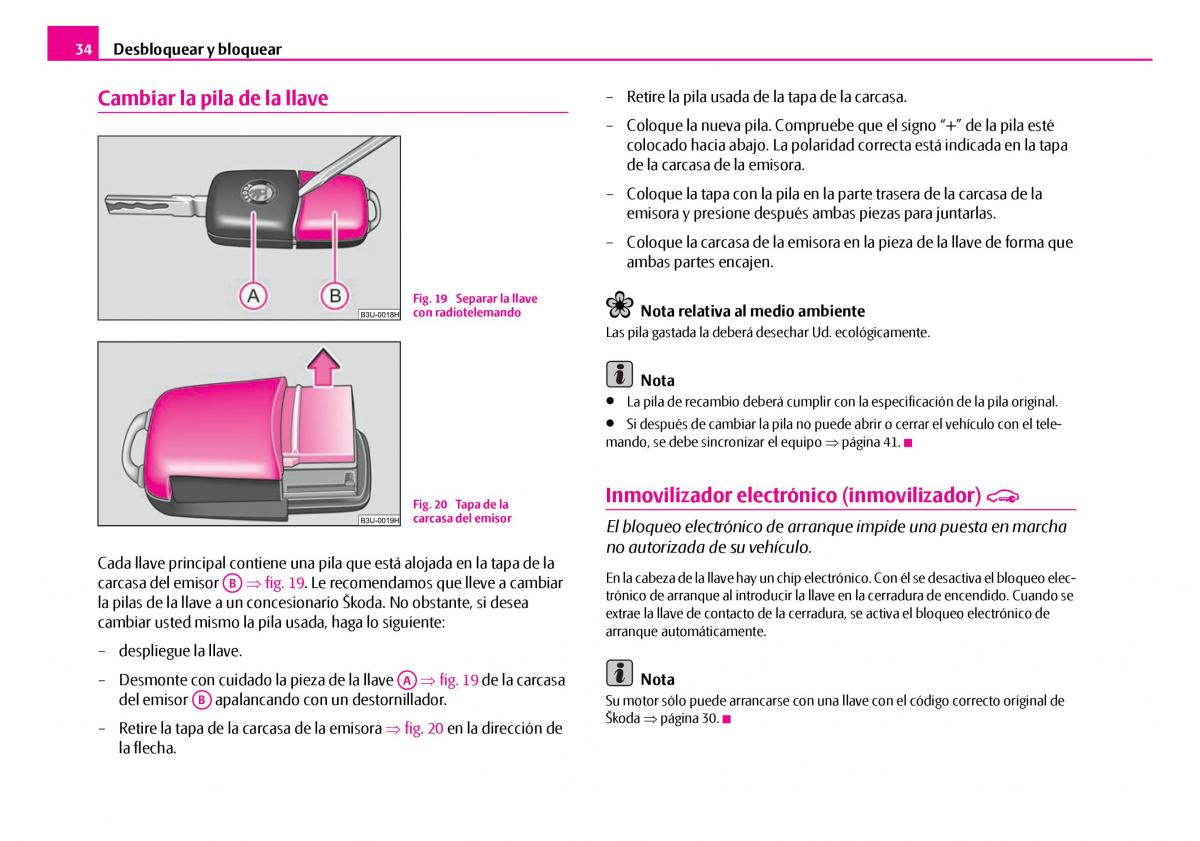 Skoda Superb I 1 manual del propietario / page 35