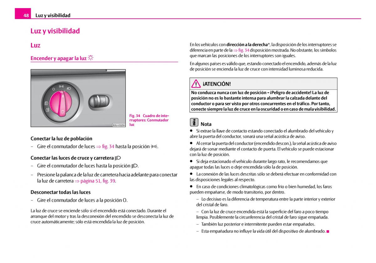 Skoda Superb I 1 manual del propietario / page 49