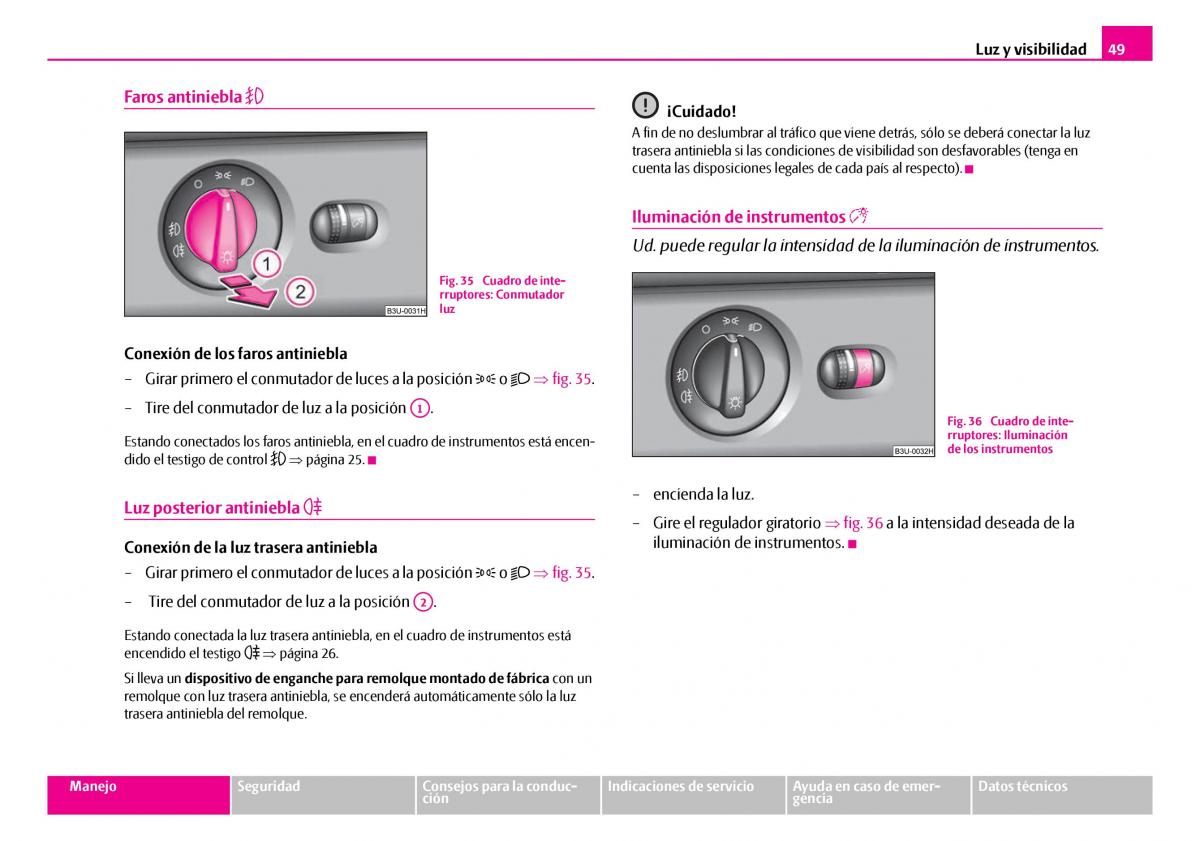 Skoda Superb I 1 manual del propietario / page 50