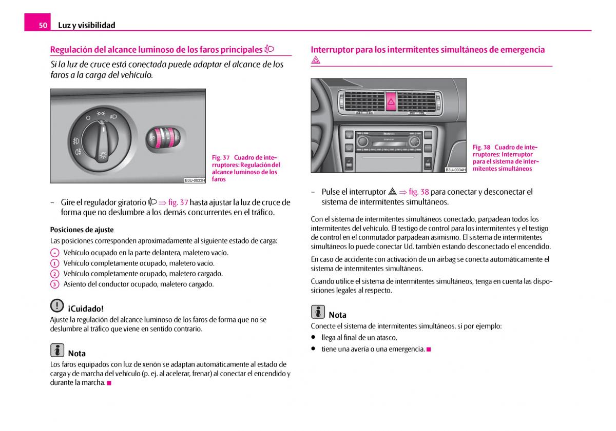 Skoda Superb I 1 manual del propietario / page 51