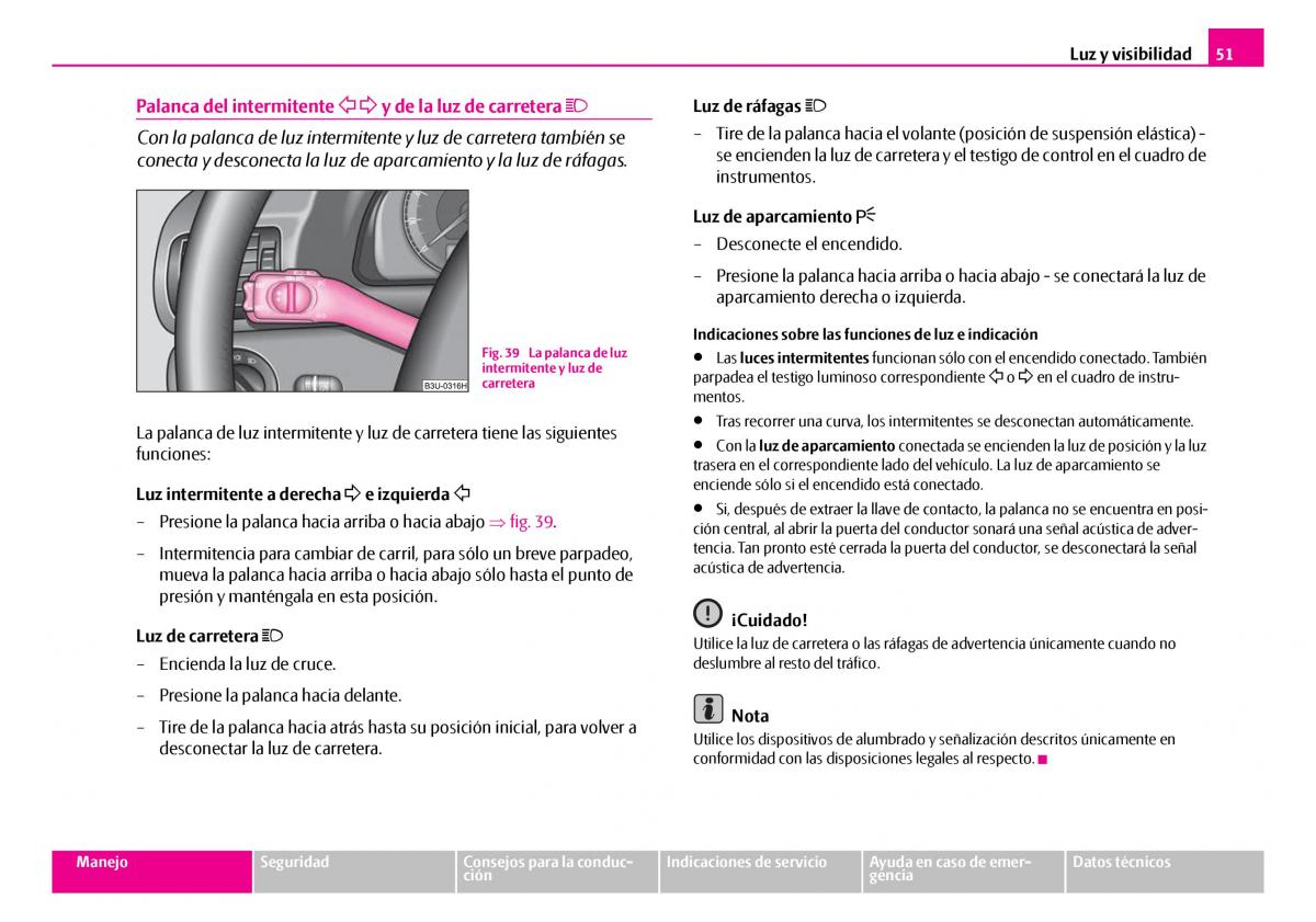 Skoda Superb I 1 manual del propietario / page 52