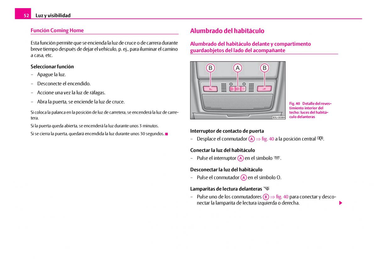 Skoda Superb I 1 manual del propietario / page 53