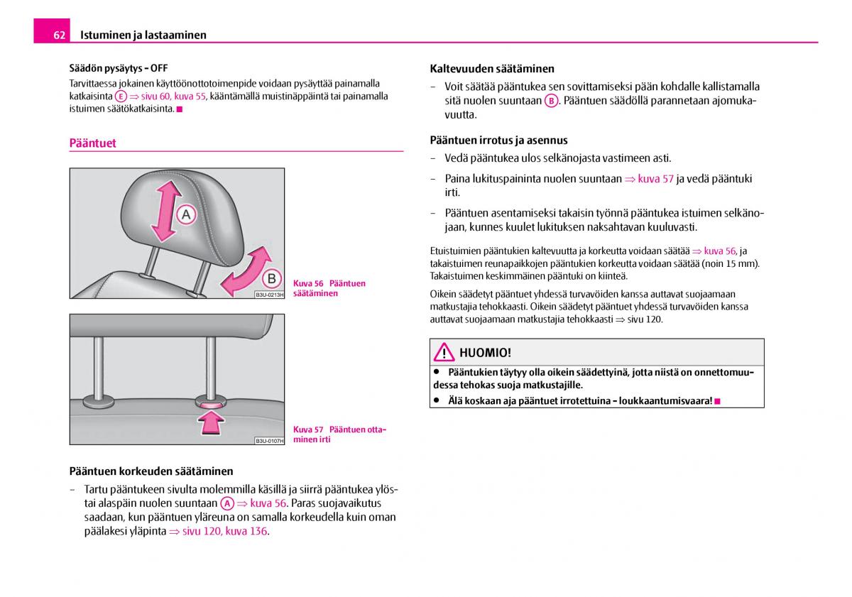 Skoda Superb I 1 omistajan kasikirja / page 63