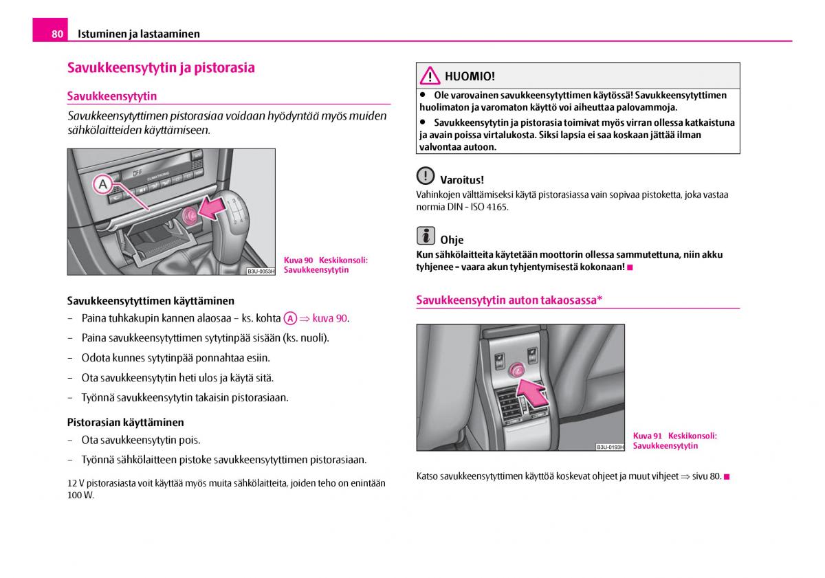 Skoda Superb I 1 omistajan kasikirja / page 81