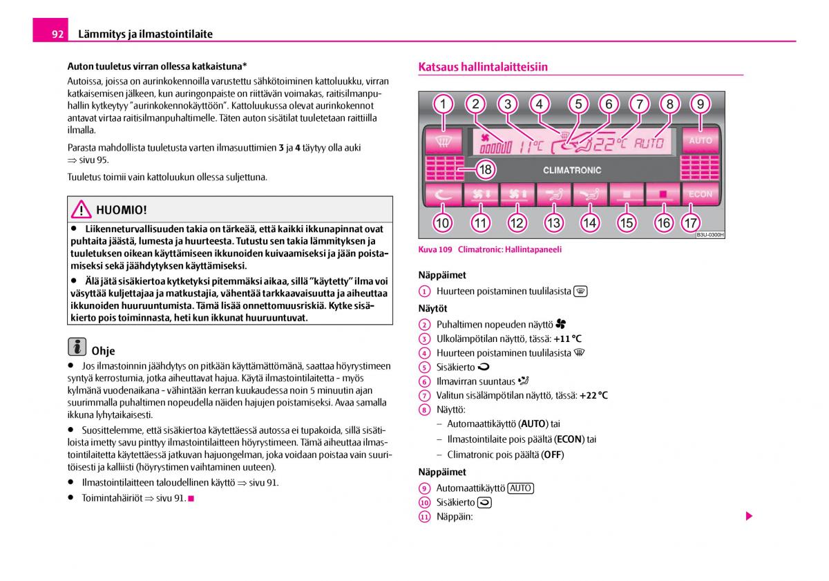 Skoda Superb I 1 omistajan kasikirja / page 93