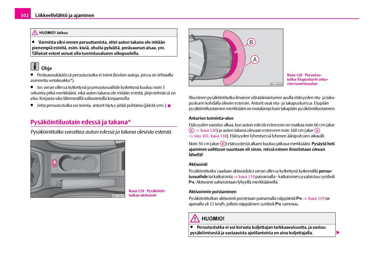 Skoda Superb I 1 omistajan kasikirja / page 103