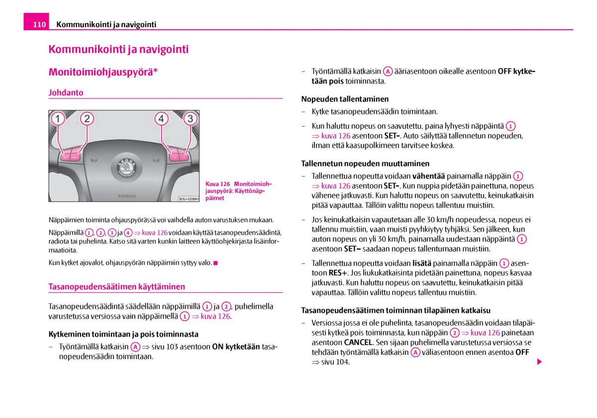 Skoda Superb I 1 omistajan kasikirja / page 111