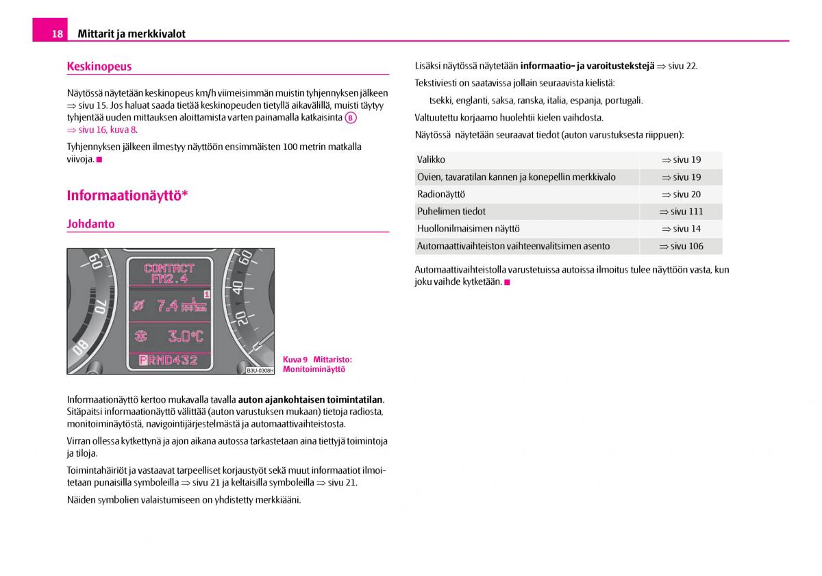 Skoda Superb I 1 omistajan kasikirja / page 19