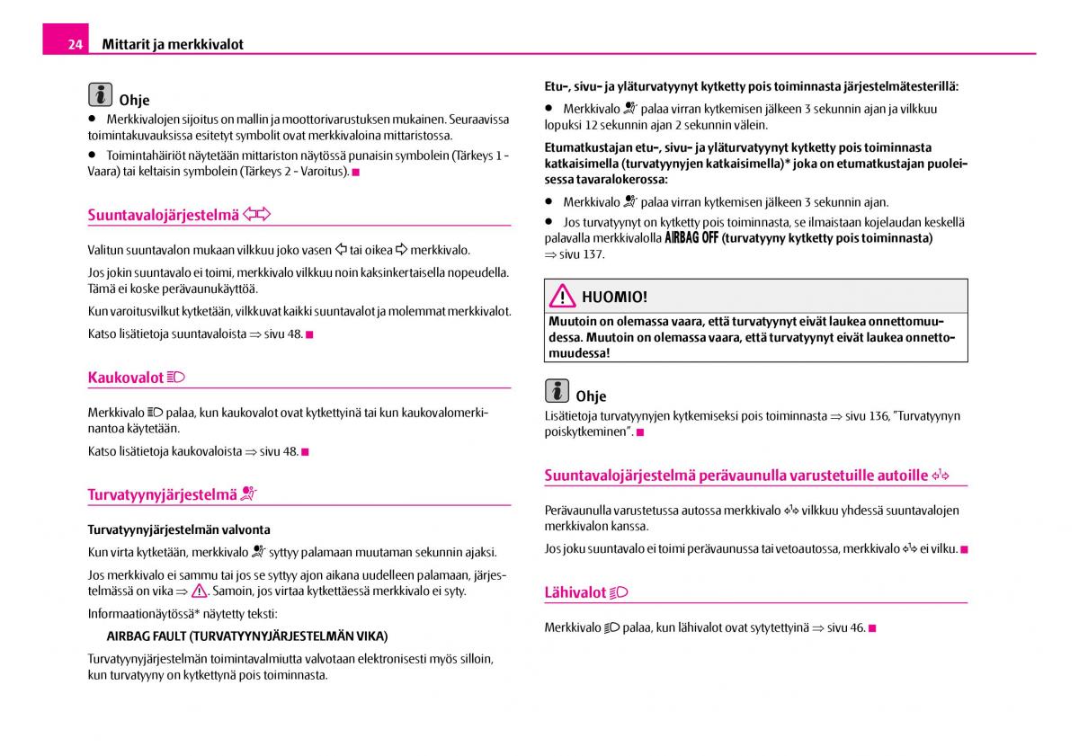 Skoda Superb I 1 omistajan kasikirja / page 25