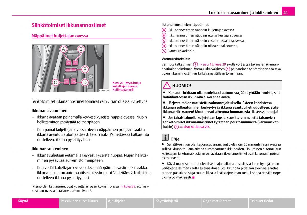 Skoda Superb I 1 omistajan kasikirja / page 42