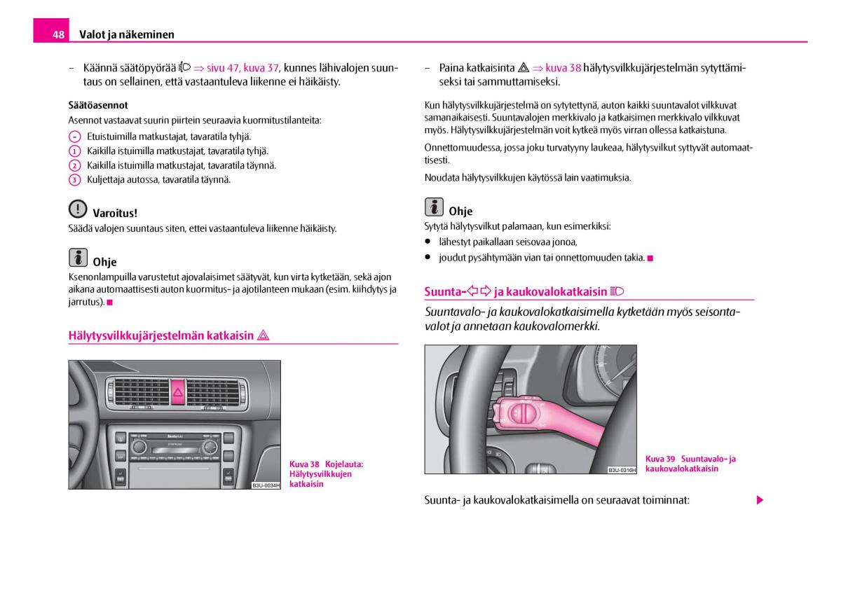 Skoda Superb I 1 omistajan kasikirja / page 49