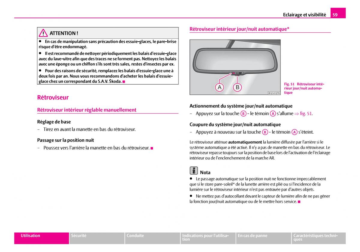 Skoda Superb I 1 manuel du proprietaire / page 60