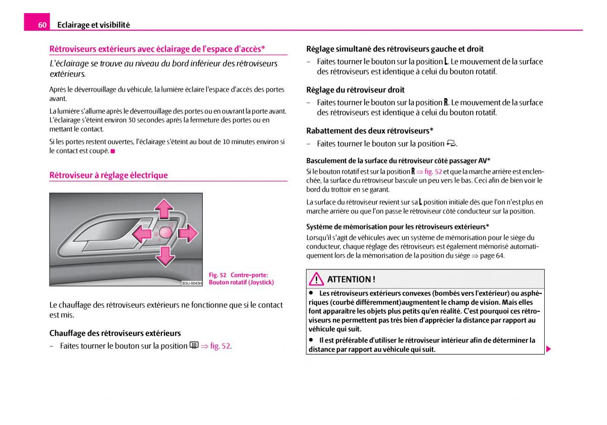 Skoda Superb I 1 manuel du proprietaire / page 61