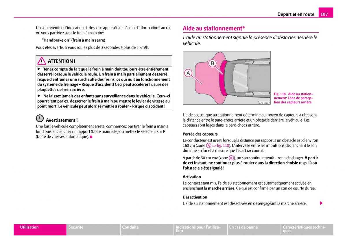 Skoda Superb I 1 manuel du proprietaire / page 108