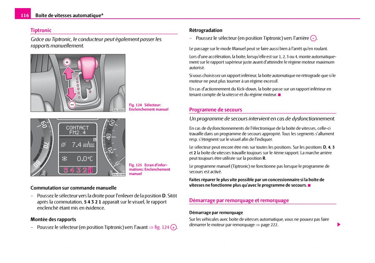 Skoda Superb I 1 manuel du proprietaire / page 117