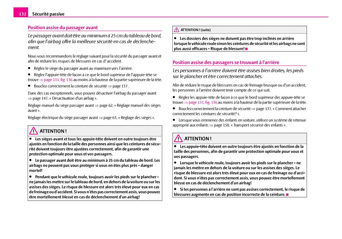 Skoda Superb I 1 manuel du proprietaire / page 133