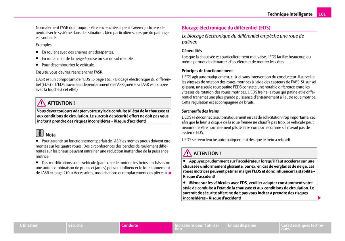 Skoda Superb I 1 manuel du proprietaire / page 162