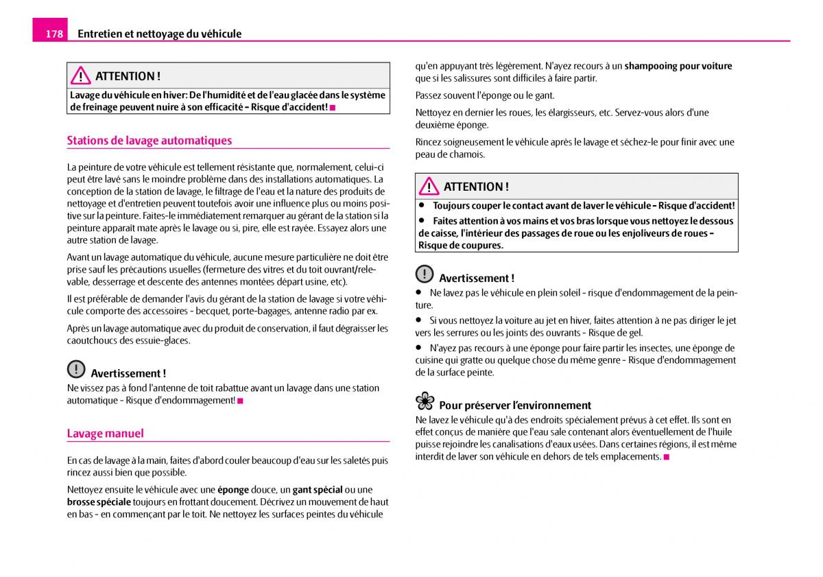 Skoda Superb I 1 manuel du proprietaire / page 179