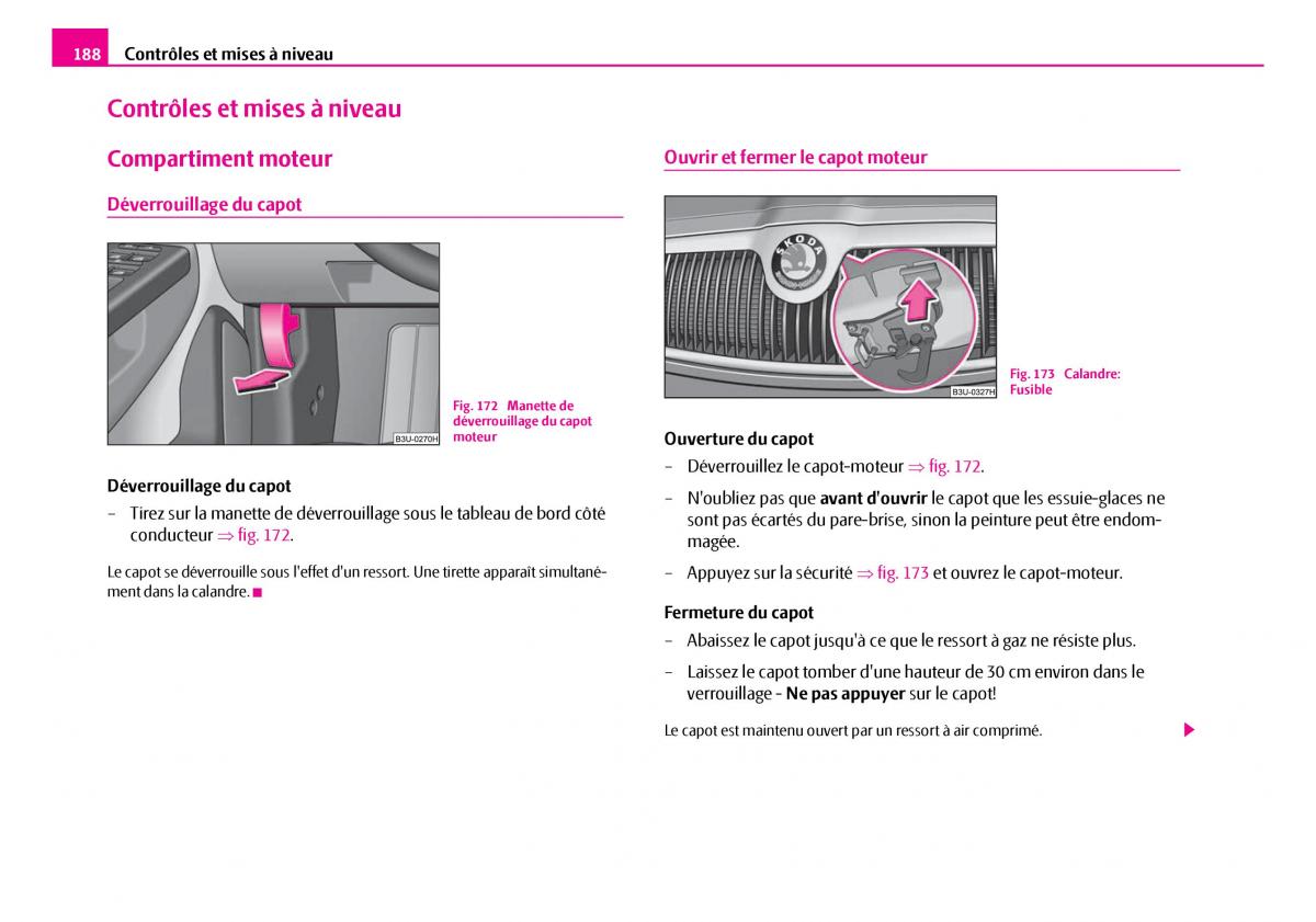 Skoda Superb I 1 manuel du proprietaire / page 189