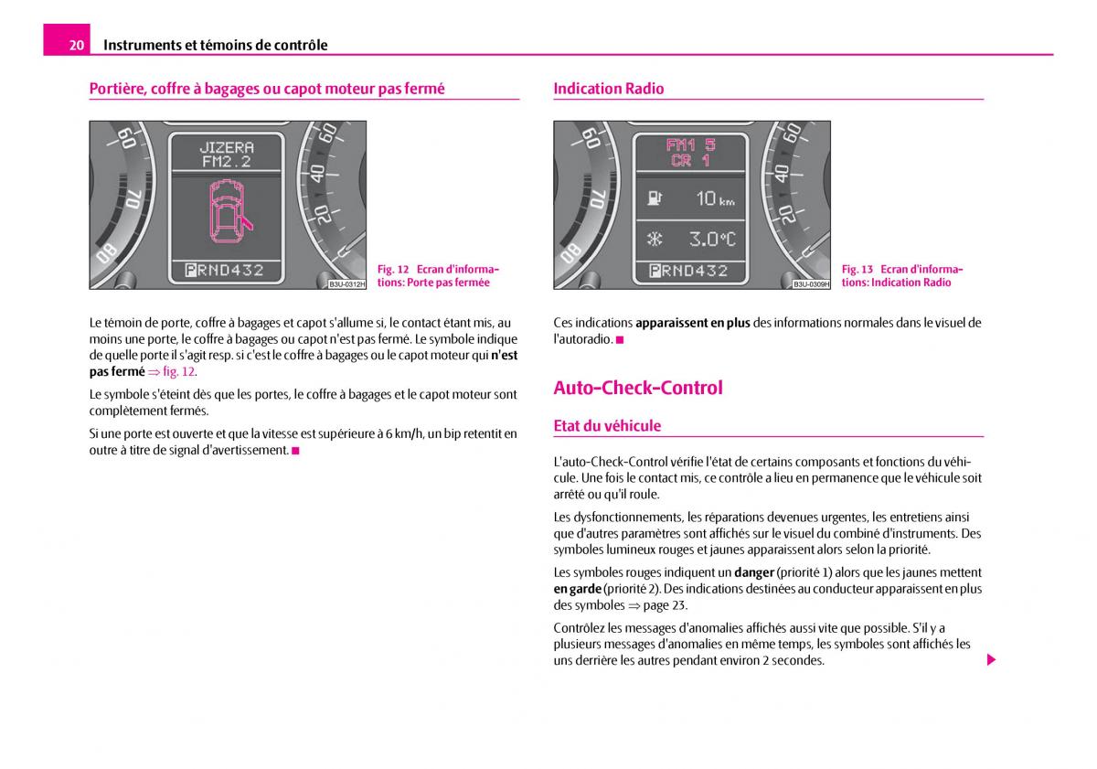 Skoda Superb I 1 manuel du proprietaire / page 21