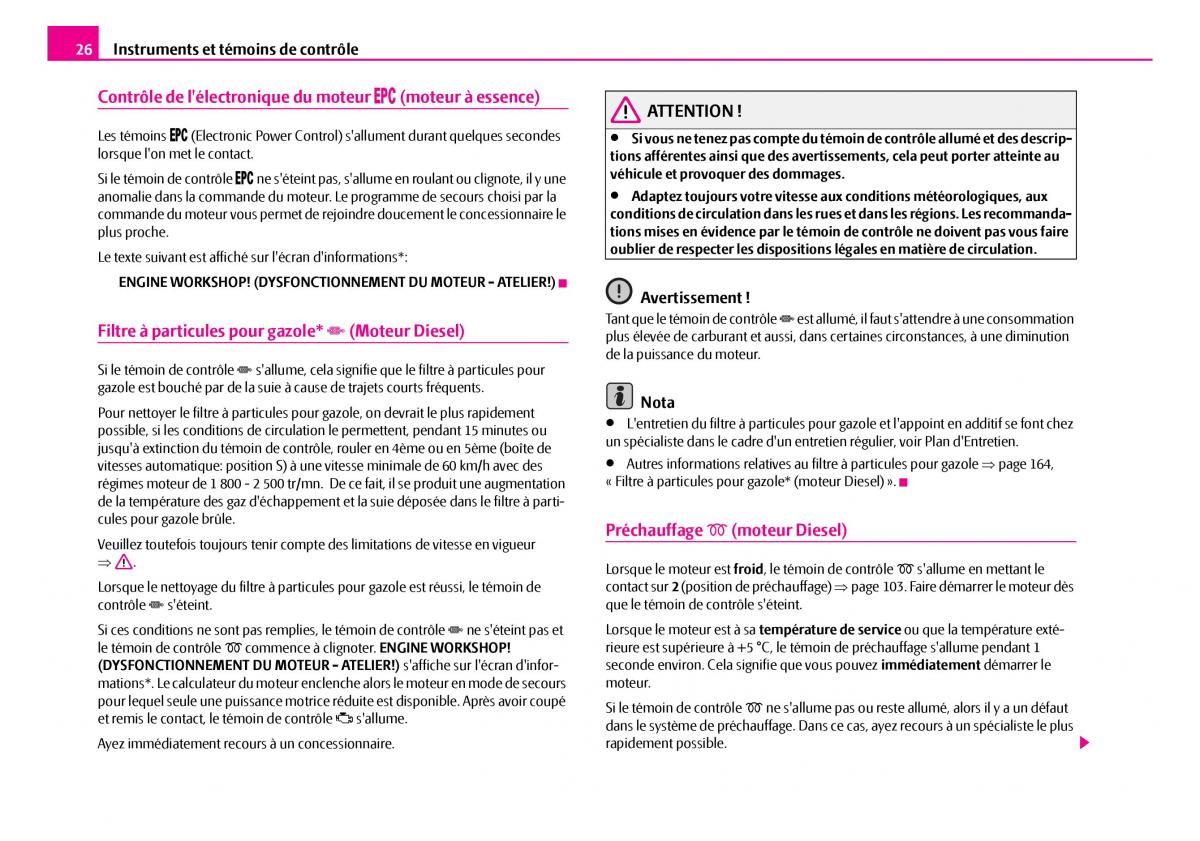 Skoda Superb I 1 manuel du proprietaire / page 27