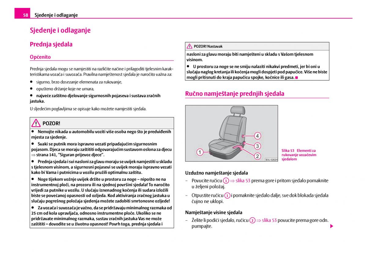 Skoda Superb I 1 vlasnicko uputstvo / page 59