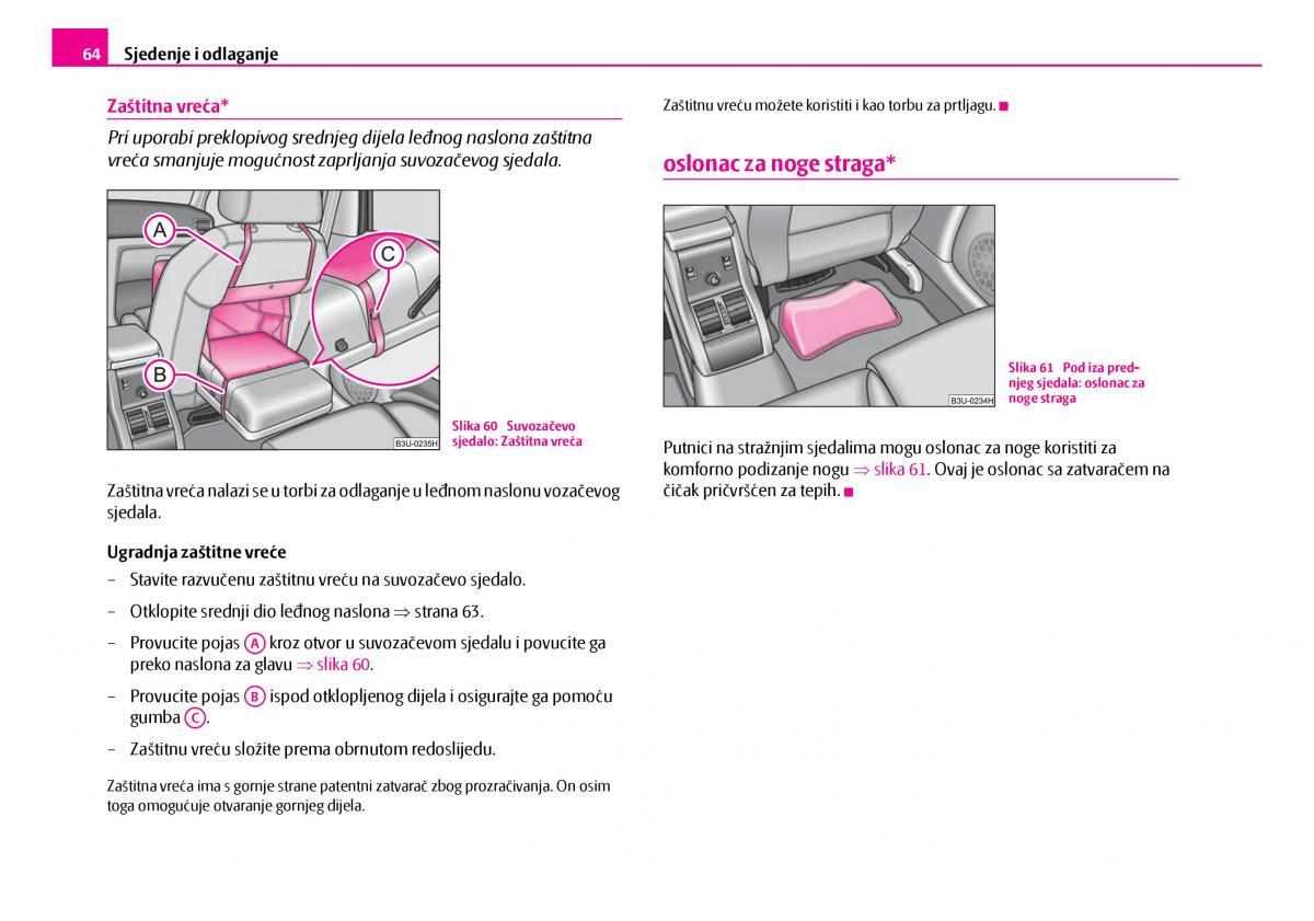 Skoda Superb I 1 vlasnicko uputstvo / page 65