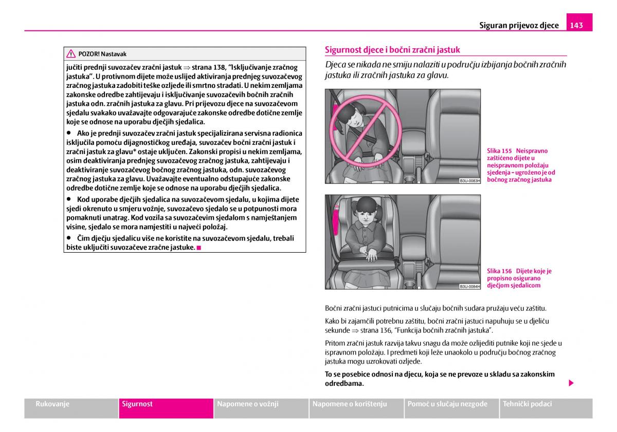 Skoda Superb I 1 vlasnicko uputstvo / page 144