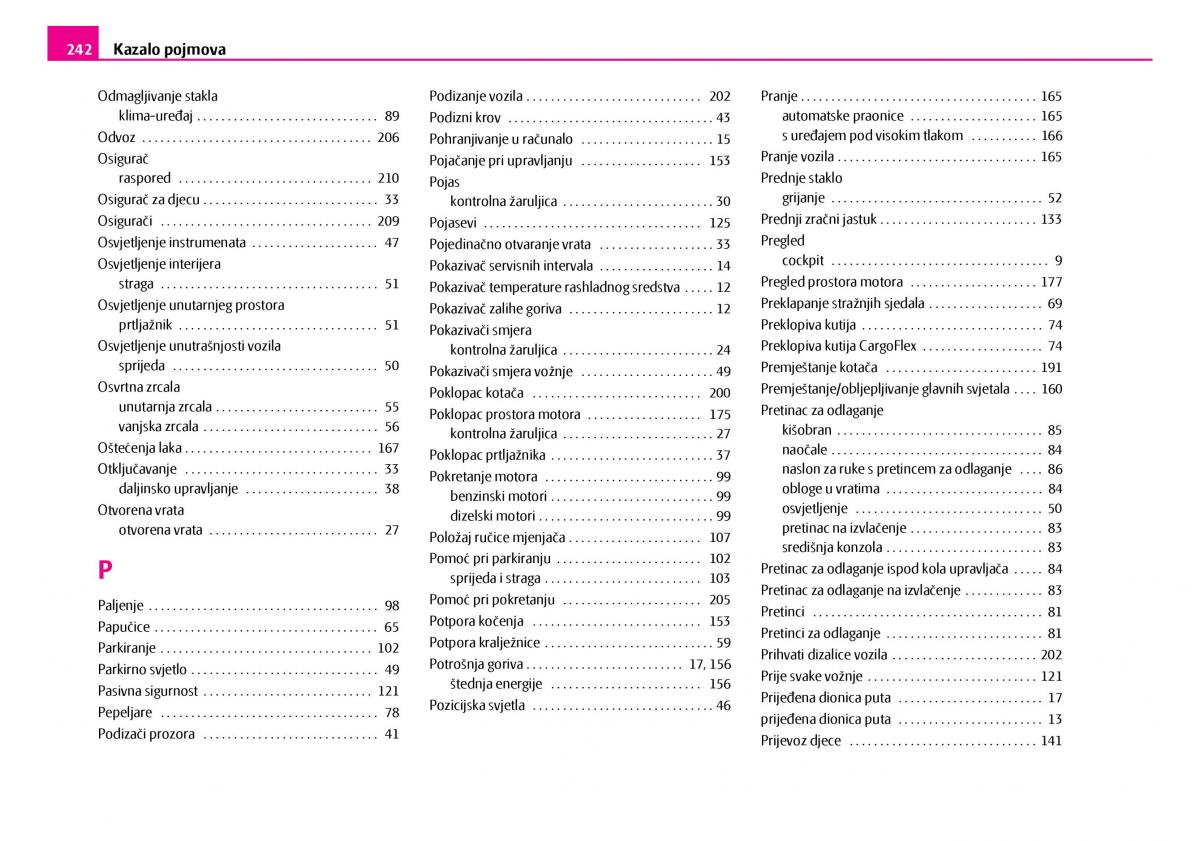 Skoda Superb I 1 vlasnicko uputstvo / page 243