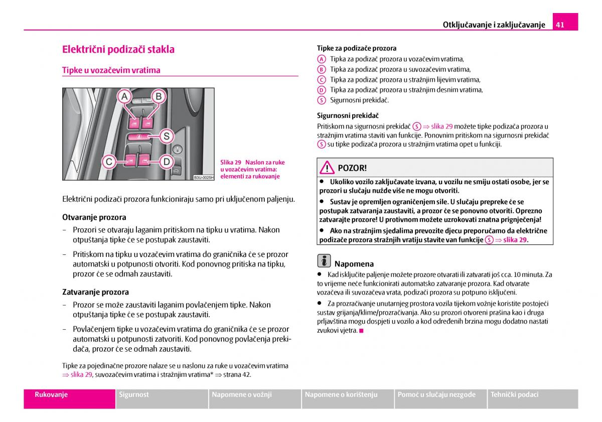 Skoda Superb I 1 vlasnicko uputstvo / page 42