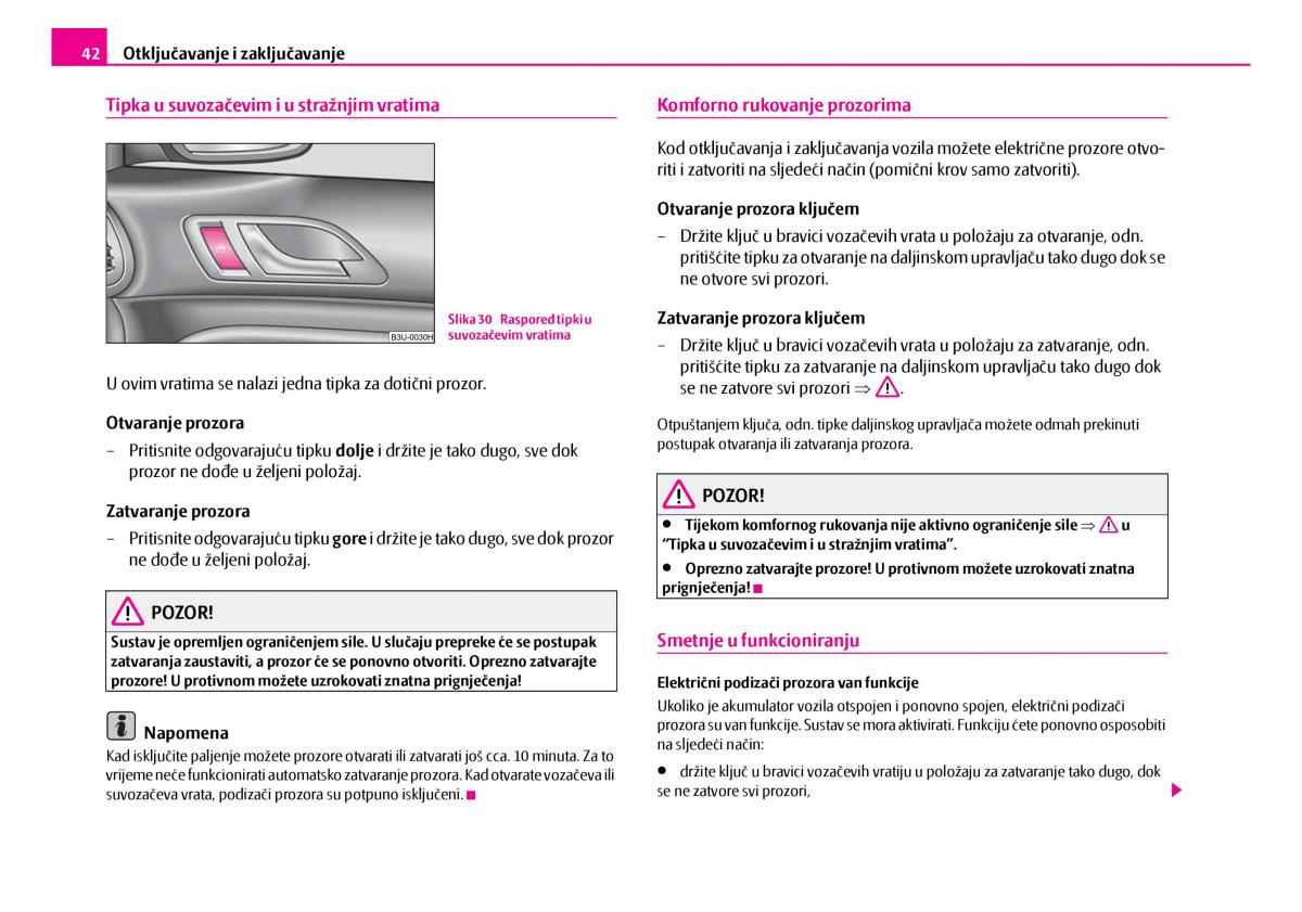 Skoda Superb I 1 vlasnicko uputstvo / page 43