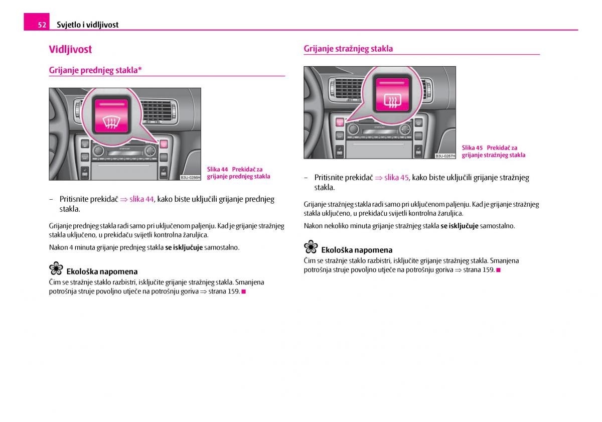 Skoda Superb I 1 vlasnicko uputstvo / page 53