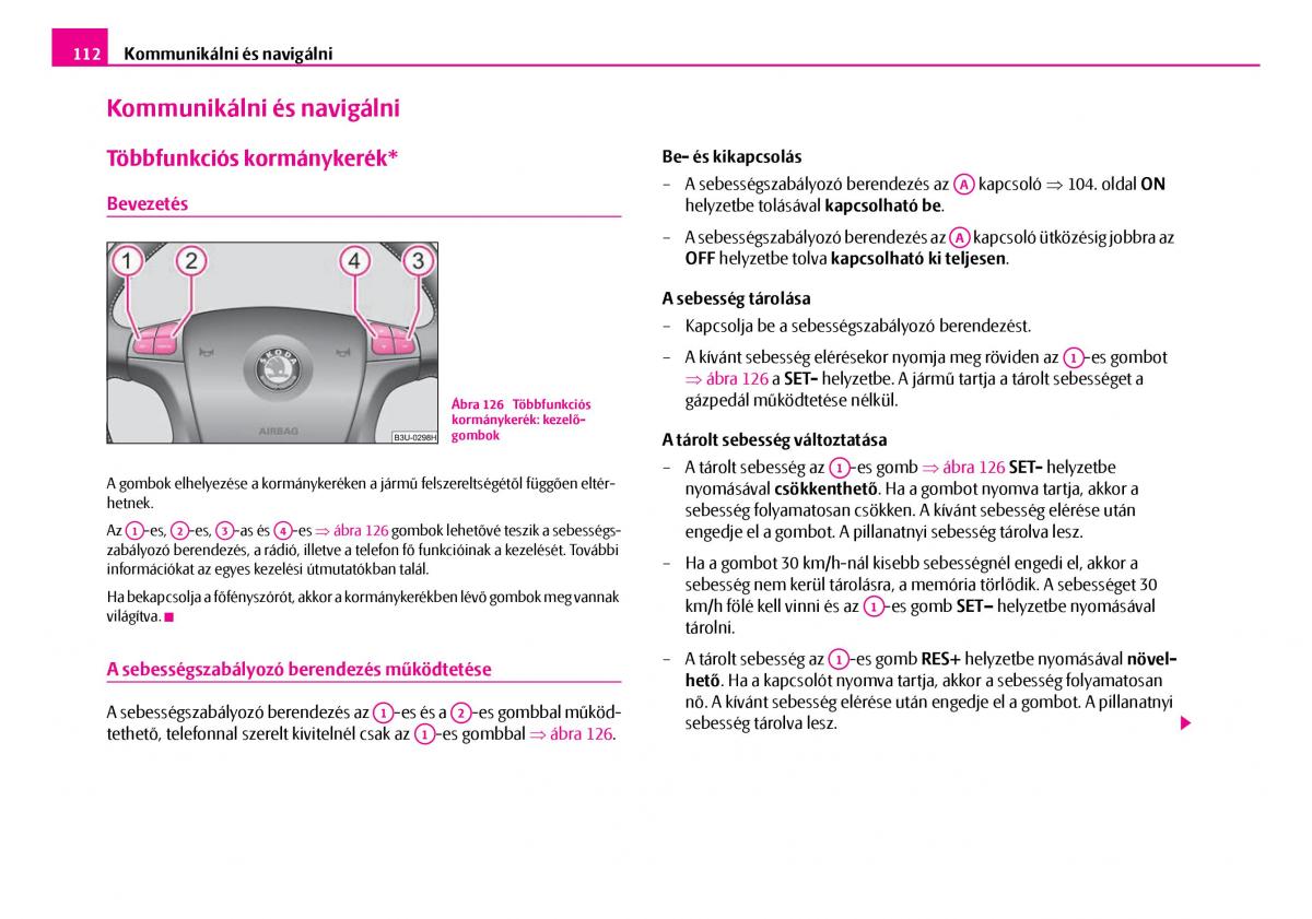 Skoda Superb I 1 Kezelesi utmutato / page 113