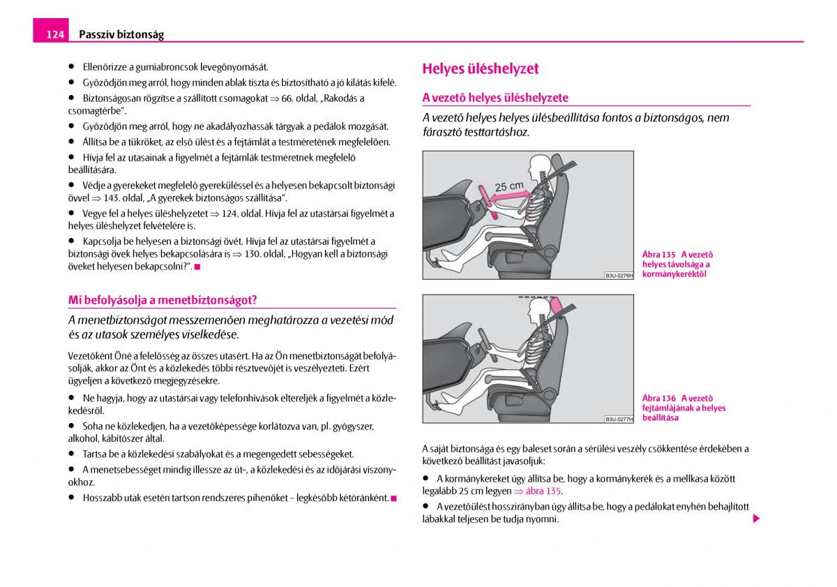 Skoda Superb I 1 Kezelesi utmutato / page 125